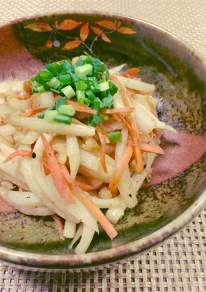 クセになる!大根とにんじんのたぬきんぴら-レシピのメイン写真
