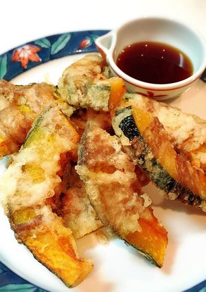 カボチャの肉巻き天-レシピのメイン写真