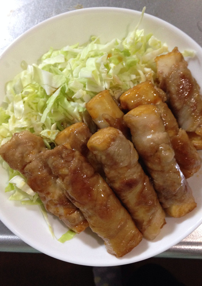厚揚げの豚肉巻き-レシピのメイン写真