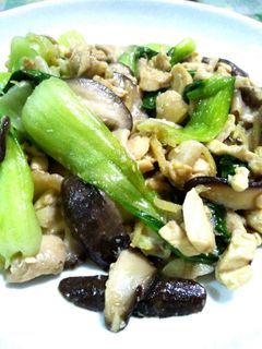 鶏肉とチンゲンサイの中華炒め-レシピのメイン写真