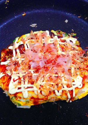 野菜たっぷりふわふわな関西のお好み焼き！-レシピのメイン写真