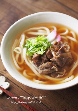 甘辛お肉がうまーーーい！うちの肉うどん-レシピのメイン写真