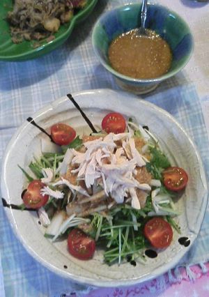 簡単ゴマドレッシング♪野菜一杯入り-レシピのメイン写真