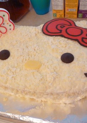 キャラクターケーキ　キティちゃん-レシピのメイン写真