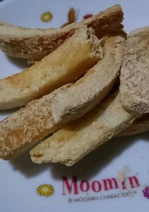 パン耳のきな粉揚げ(焼き?)パン-レシピのメイン写真