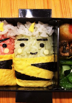 節分に★簡単鬼の子^ ^ キャラ弁-レシピのメイン写真