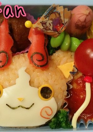 キャラ弁 ジバコマ 妖怪ウォッチ-レシピのメイン写真