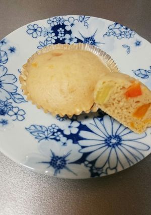 きな粉と野菜のふんわり＆ごろごろ蒸しパン-レシピのメイン写真