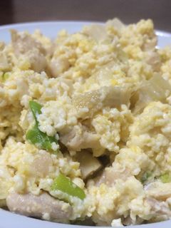 鶏肉と白ねぎの炒り豆腐-レシピのメイン写真