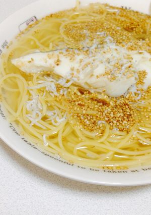 和風スープパスタ-レシピのメイン写真