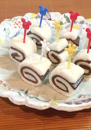 スライス生チョコで☆簡単チョコロールパン-レシピのメイン写真
