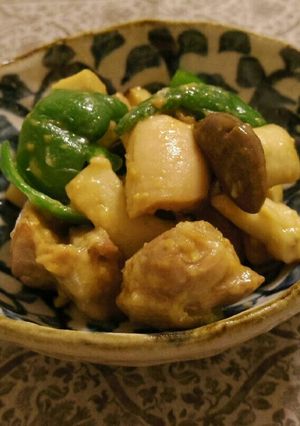 簡単！鶏肉とエリンギの味噌チーズ炒め-レシピのメイン写真