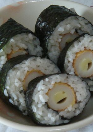 ちくわチーズの天ぷら入り太巻き風-レシピのメイン写真