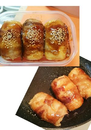 大好評！！簡単肉巻きおにぎり-レシピのメイン写真