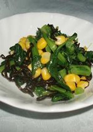 子供が大好きな青菜の昆布和え♪-レシピのメイン写真