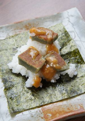 生麩の味噌田楽の手まきごはん-レシピのメイン写真