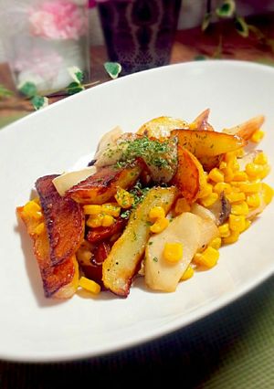 じゃがいもとエリンギのバター醤油炒め-レシピのメイン写真