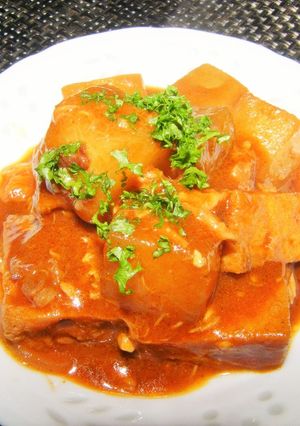 カレー味の厚揚げ大根-レシピのメイン写真