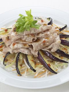 揚げなすと豚しゃぶのサラダ-レシピのメイン写真