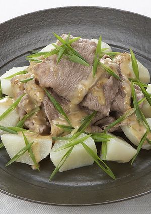 里いもとねぎと牛しゃぶのサラダ-レシピのメイン写真