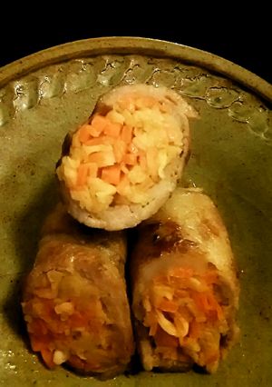 絶品　人参大根ゴマキムチの肉巻　　-レシピのメイン写真