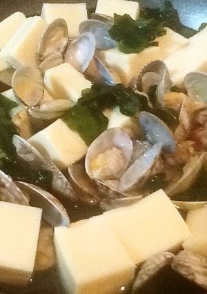 高野豆腐&あさりの煮物-レシピのメイン写真