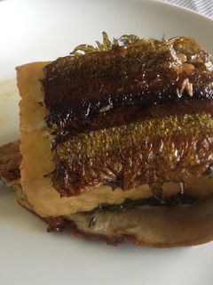 さんまの開きの厚揚げはさみ焼き-レシピのメイン写真