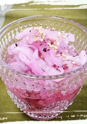 常備菜☆桜色のゆかり大根なます-レシピのメイン写真