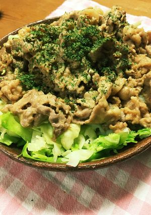 豚マヨ炒めのどっさりキャベツあえ-レシピのメイン写真