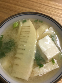 とうふとたけのこのみそ汁-レシピのメイン写真