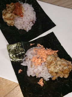 2種類の納豆手巻きご飯-レシピのメイン写真