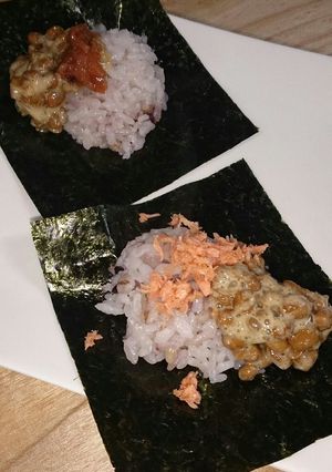 2種類の納豆手巻きご飯-レシピのメイン写真
