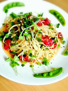 トマトの冷製パスタ-レシピのメイン写真