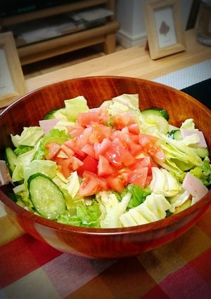 グリーンサラダ-レシピのメイン写真