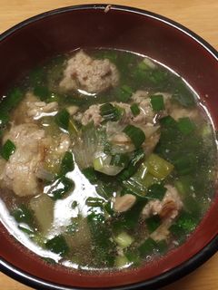 焦がしネギの中華風スープ-レシピのメイン写真