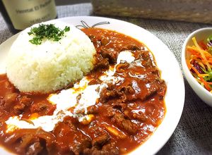 トマト缶で簡単！ビーフストロガノフ♪-レシピのメイン写真