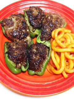 簡単!キャベツ入りピーマンの肉詰め☆-レシピのメイン写真