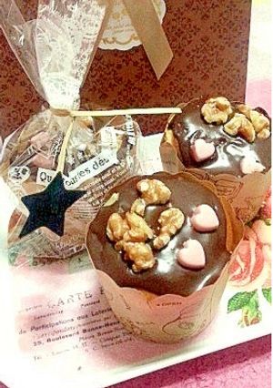 くるみ＆メープル★シフォンカップケーキ-レシピのメイン写真