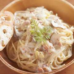 รูปของ 子供も大好き！菊芋の豆乳クリームパスタ