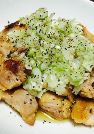 ✩鶏もも肉のネギ塩だれ✩-レシピのメイン写真