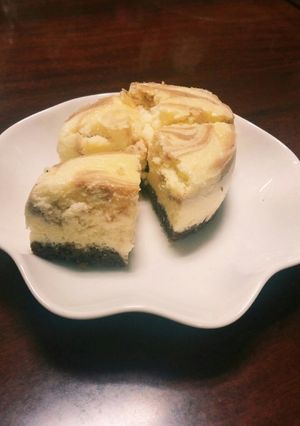 本格マーブルチーズケーキ☆チョコボトム☆-レシピのメイン写真