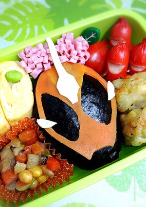 キャラ弁☆仮面ライダーゴースト オレ-レシピのメイン写真
