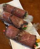 ローストビーフで恵方巻き