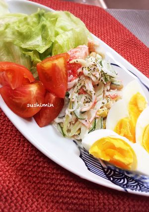 栄養満点★カニカマの大豆サラダ★-レシピのメイン写真