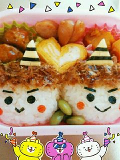 節分★ 鬼♬ おにぎり キャラ弁 簡単♬-レシピのメイン写真