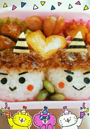 節分★　鬼♬　おにぎり　キャラ弁　簡単♬-レシピのメイン写真