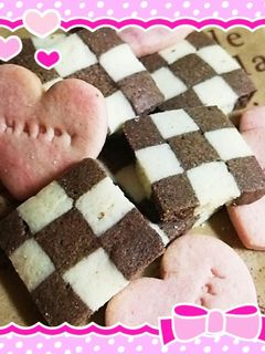 可愛い☆ココアチェッククッキー-レシピのメイン写真