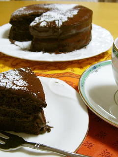 チョコ不使用★濃厚米粉チョコレートケーキ-レシピのメイン写真