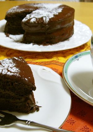 チョコ不使用★濃厚米粉チョコレートケーキ-レシピのメイン写真