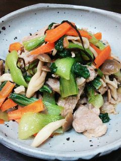 しゃきしゃき生姜入りチンゲン菜の中華炒め-レシピのメイン写真
